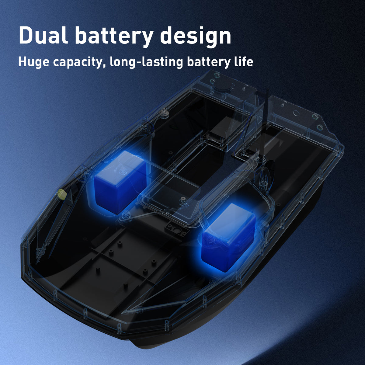 LOKEEVAN D50B GPS bait boat for long carp fishing sessions feature overview