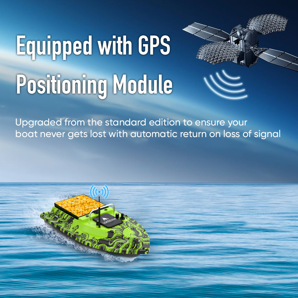 LOKEEVAN D32ED Octopus Green Glow GPS bait boat feature overview