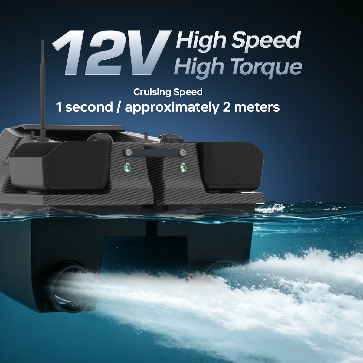 LOKEEVAN D70B multi-hopper GPS bait boat – feature image 3