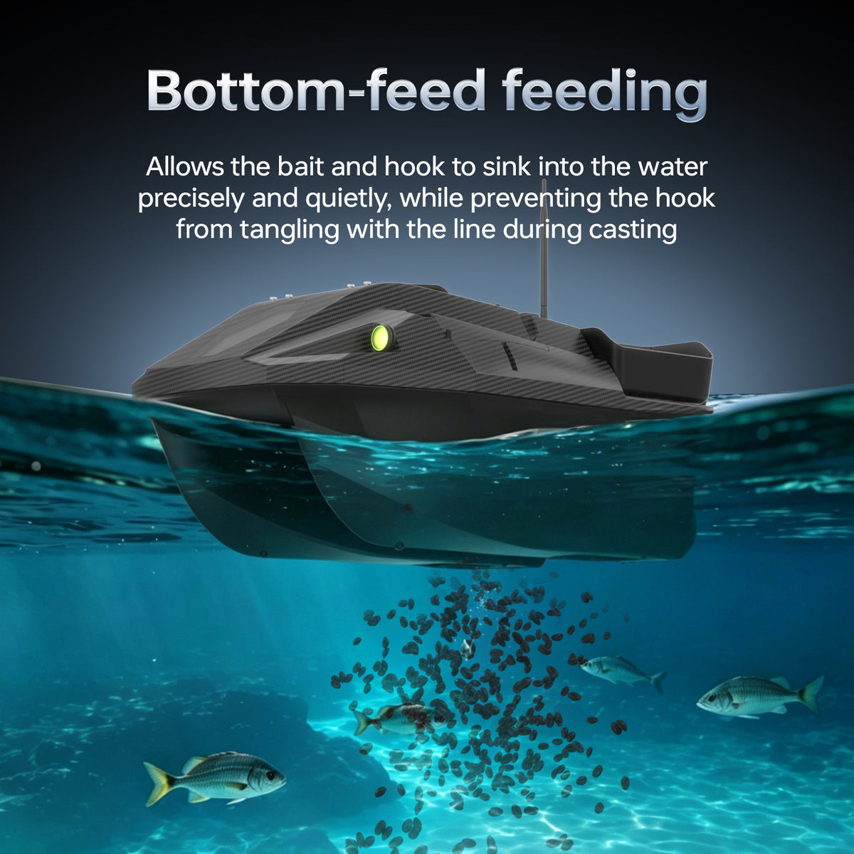 LOKEEVAN D70B multi-hopper GPS bait boat – feature image 4