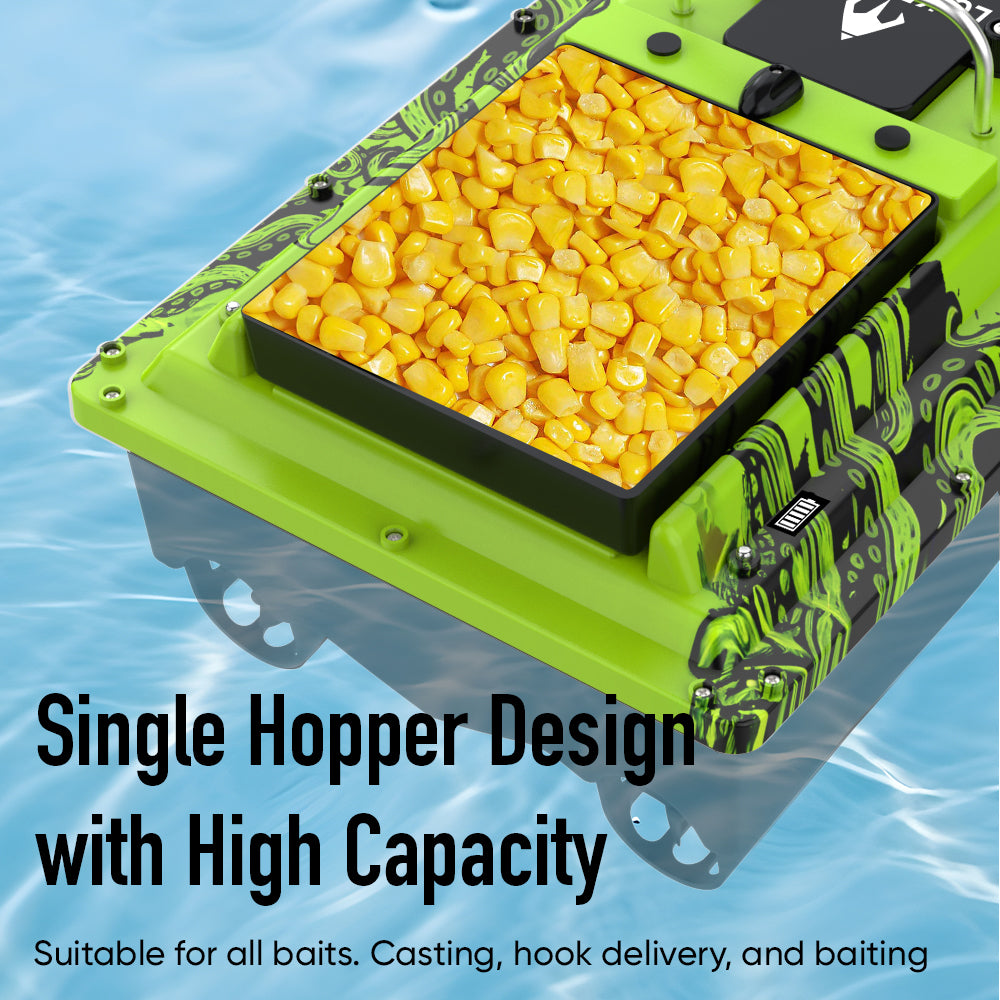 LOKEEVAN D32ED Octopus Green Glow GPS bait boat feature overview