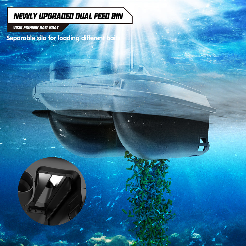 LOKEEVAN V030 long-session GPS bait boat feature overview