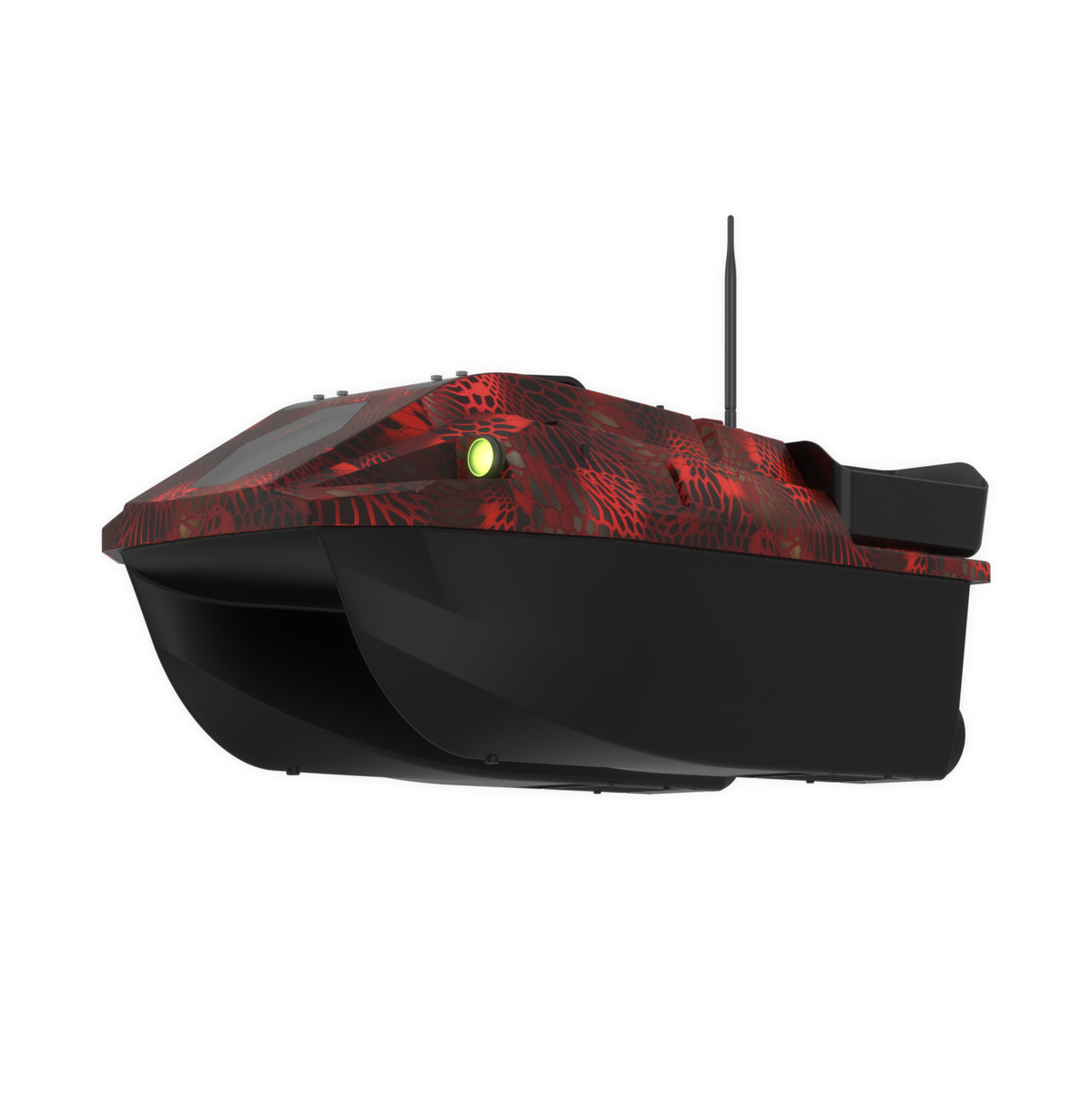LOKEEVAN D70E Red Cobra multi-hopper GPS bait boat with depth and temperature sensing – product view 2