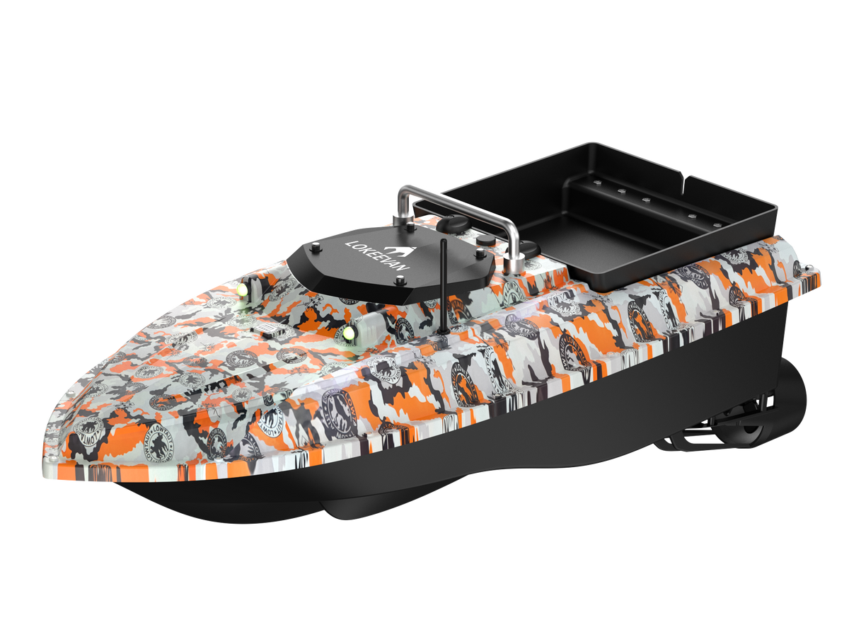 LOKEEVAN D80E high-speed GPS bait boat with depth and temperature sensing feature overview