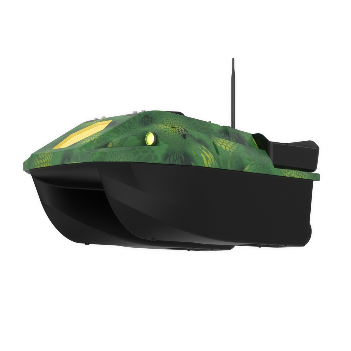 LOKEEVAN D70E Green Cobra multi-hopper GPS bait boat with depth and temperature sensing – product view 2
