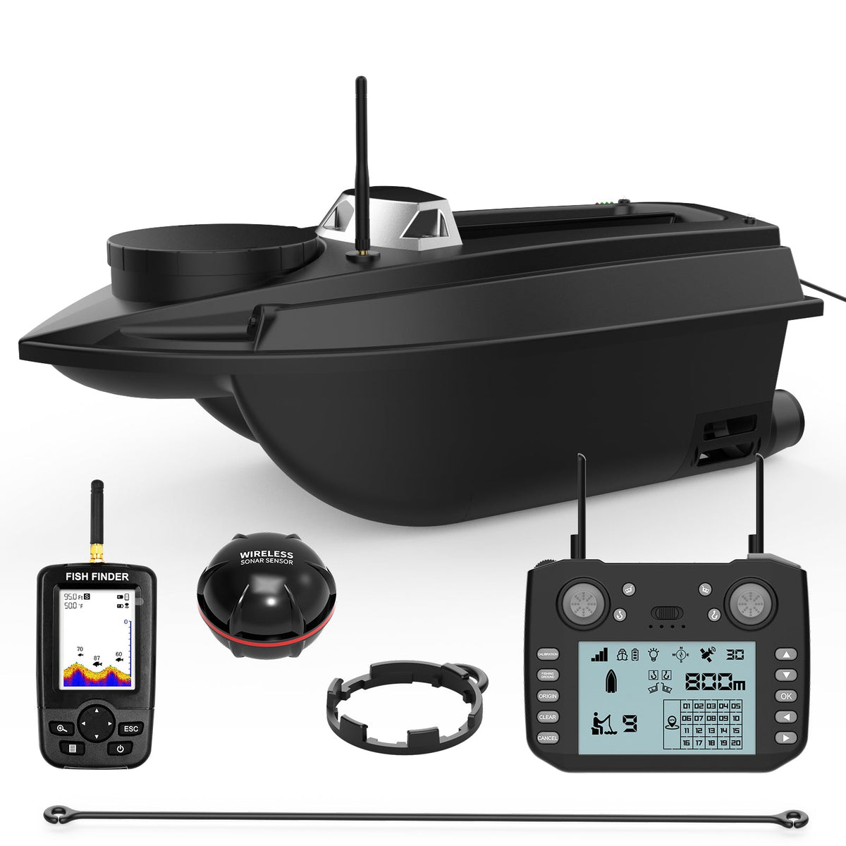 LOKEEVAN V030 Basic and V030 Fishfinder long-session GPS bait boat